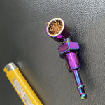 Buntes schraubenförmiges Metallrohr