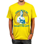 "Komm mit mir" Lässiges modisches Fitness-T-Shirt