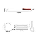 Langstielige Grillmarke für gegrilltes Fleisch