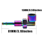 Buntes schraubenförmiges Metallrohr