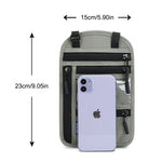 Reisehalstasche mit RFID-blockierendem Reisepasshalter