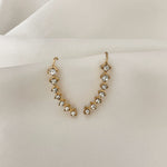 Ohrstecker mit sieben Sternen und Diamanten