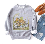 Sweatshirt mit Rundhalsausschnitt und Froschdruck