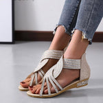 Frau Sommer Strass Sandalen