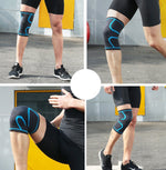 Elastische Kniebandage, Anti Slip Kniestütze Kompressions-Sleeves