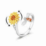 Sonnenblume Fidget Spinner Ring