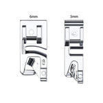 Schmaler gerollter Saumfuß