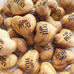 Pocket Hug Herz aus Holz—Thanksgiving-Geschenke, Weihnachtsgeschenke