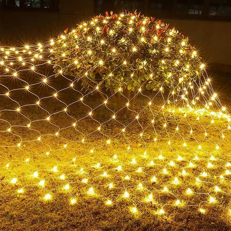 Solar-Fischnetz-Leuchte
