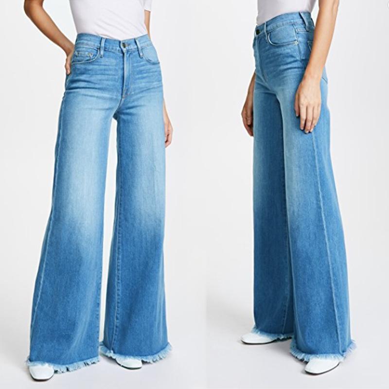 Damen Jeans mit Fransen
