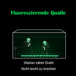 Aquarienlandschaftssimulation transparente fluoreszierende Quallendekoration
