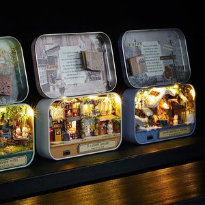 Bequee 3D Miniatur Puppenhaus Mit Licht DIY Spielzeug