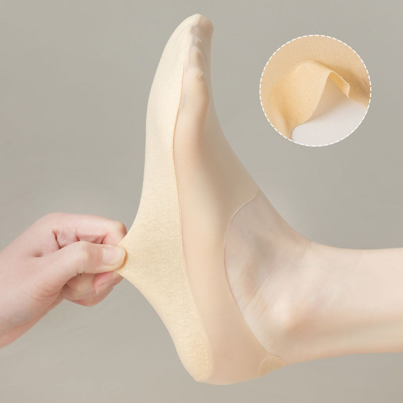 Unsichtbare Atmungsaktive Socken aus Eisseide (5 Paar)