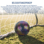 Reflektierender leuchtender Fußball