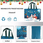 🎁Weihnachtsgeschenktüten Weihnachts Tragetaschen mit Griffen(Mehre Kaufe bekommt man ungleiche Farben)