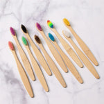 Neues Design Mischfarbe Bambus Zahnbürste