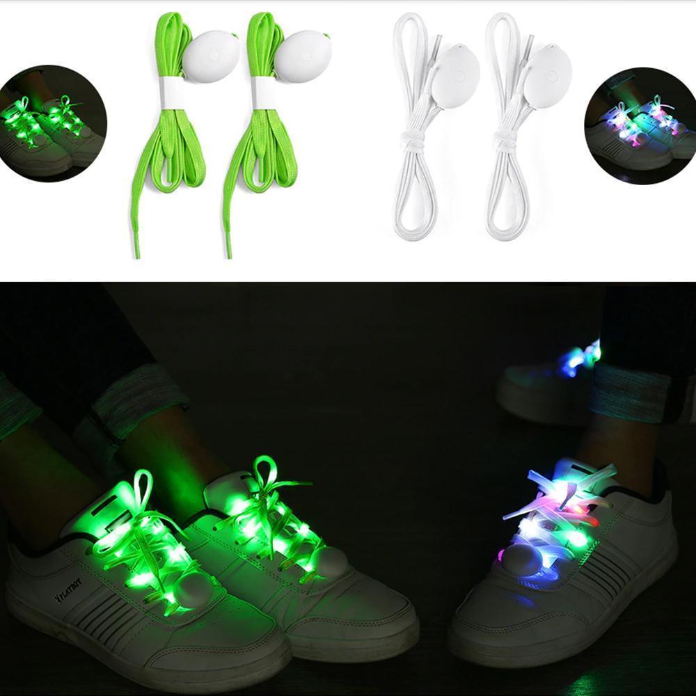 LED Leucht Schnürsenkel Nachtleuchtende Schuhbänder