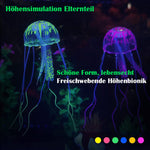 Aquarienlandschaftssimulation transparente fluoreszierende Quallendekoration