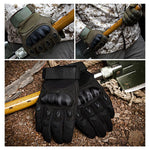 Harte Knöchel-Vollfinger-Motorradhandschuhe für Outdoor-Radfahren, Jagen, Wandern, Camping