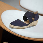 Sandalen mit Keilabsatz aus Hanfseil