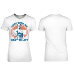 "Komm mit mir" Lässiges modisches Fitness-T-Shirt