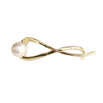 Elegante und einfache Perlenhaarspange