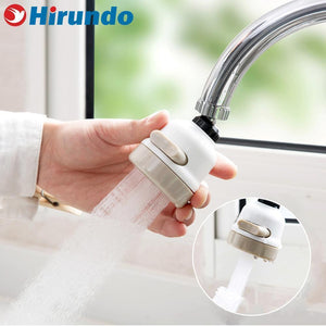 Hirundo 360 Grad drehbar Anschluss Düse für Wasserhahn, ABS/Metall