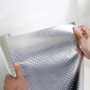 Wasserdichter ölbeständiger Aluminiumfolie-selbstklebender Wandaufkleber