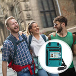 Reisehalstasche mit RFID-blockierendem Reisepasshalter