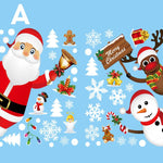 Weihnachten Fenster Aufkleber