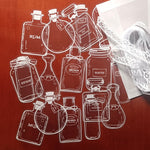 🌸Transparente Trockenblumen-Lesezeichen