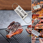 Langstielige Grillmarke für gegrilltes Fleisch