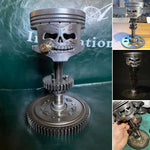 Schädel-Gesicht Skulptur Metallkunst Verzierung