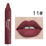12-farbiger matter Lippenstift